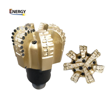 Steel Body PDC Drill Bits With 9 Nozzles Hard Rock Drilling